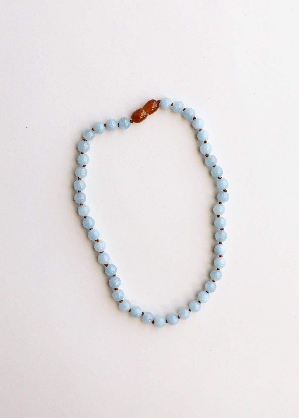 Pure Gemstone + Aquamarine || Necklace: 16" Adult Necklace