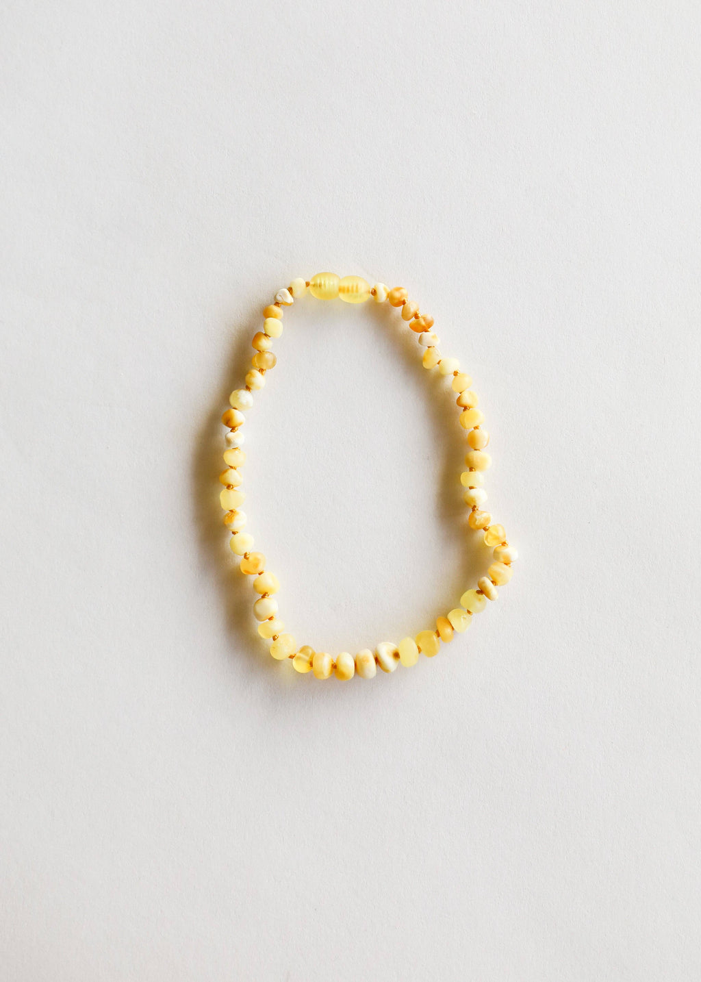 Raw Butterscotch Baltic Sea Amber || Beaded Necklace: 16" Adult Necklace