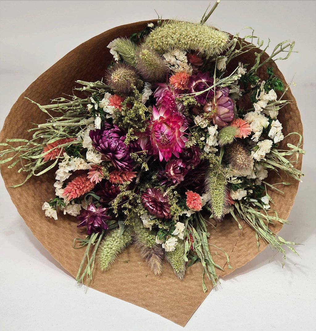 Pink Strawflower Love Floral Bouquet #207