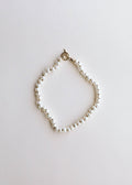 Dainty Natural Pearl Necklace + 14k Gold Filled Toggle: 15" Necklace