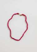 Pink Jade + 14k Gold Filled Toggle Clasp Gemstone Necklace: 16" Necklace