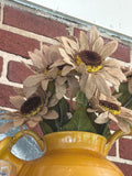 Burlap Sunflower bush