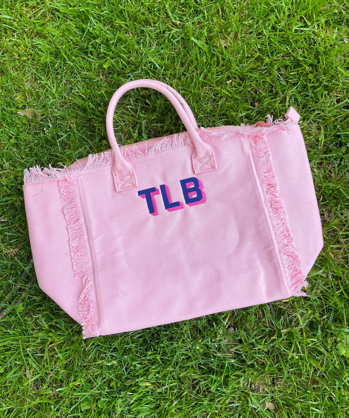 CALYPSO FRINGE TOTE: NO PERSONALIZATION / PINK