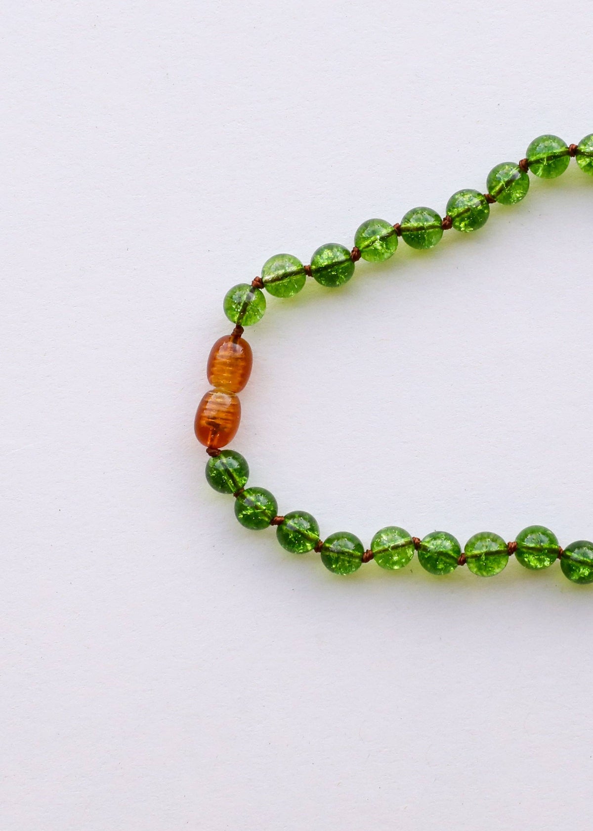 Pure Gemstone + Peridot || Anklet or Bracelet: 7" Adult Bracelet