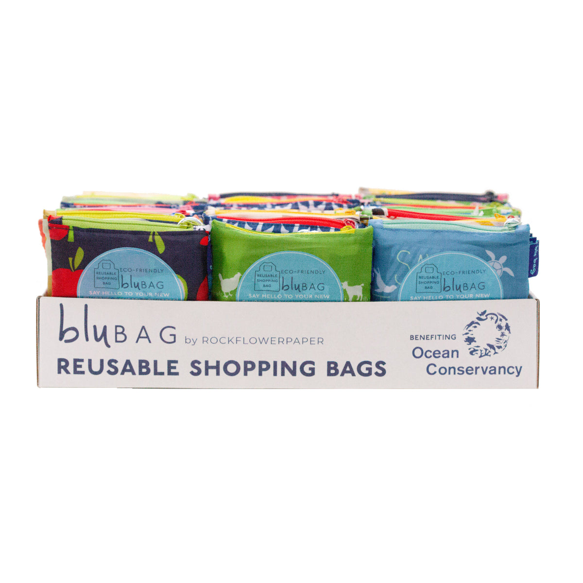 LOCAL FARMERS blu Bag Reusable Shopper Tote