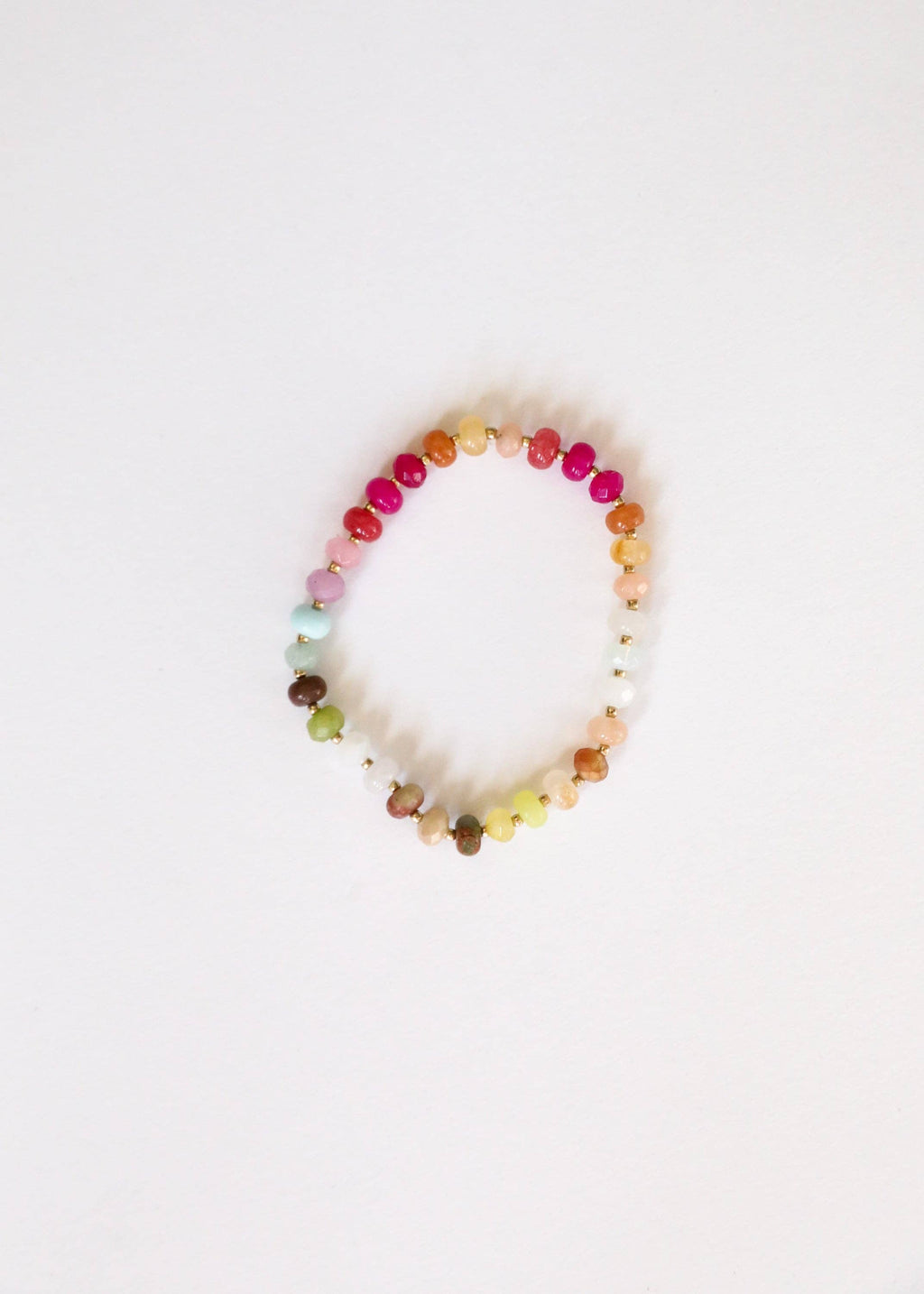 Natural Gemstone Bracelet + 14k Gold Filled Toggle : Sandbar: 6" Bracelet