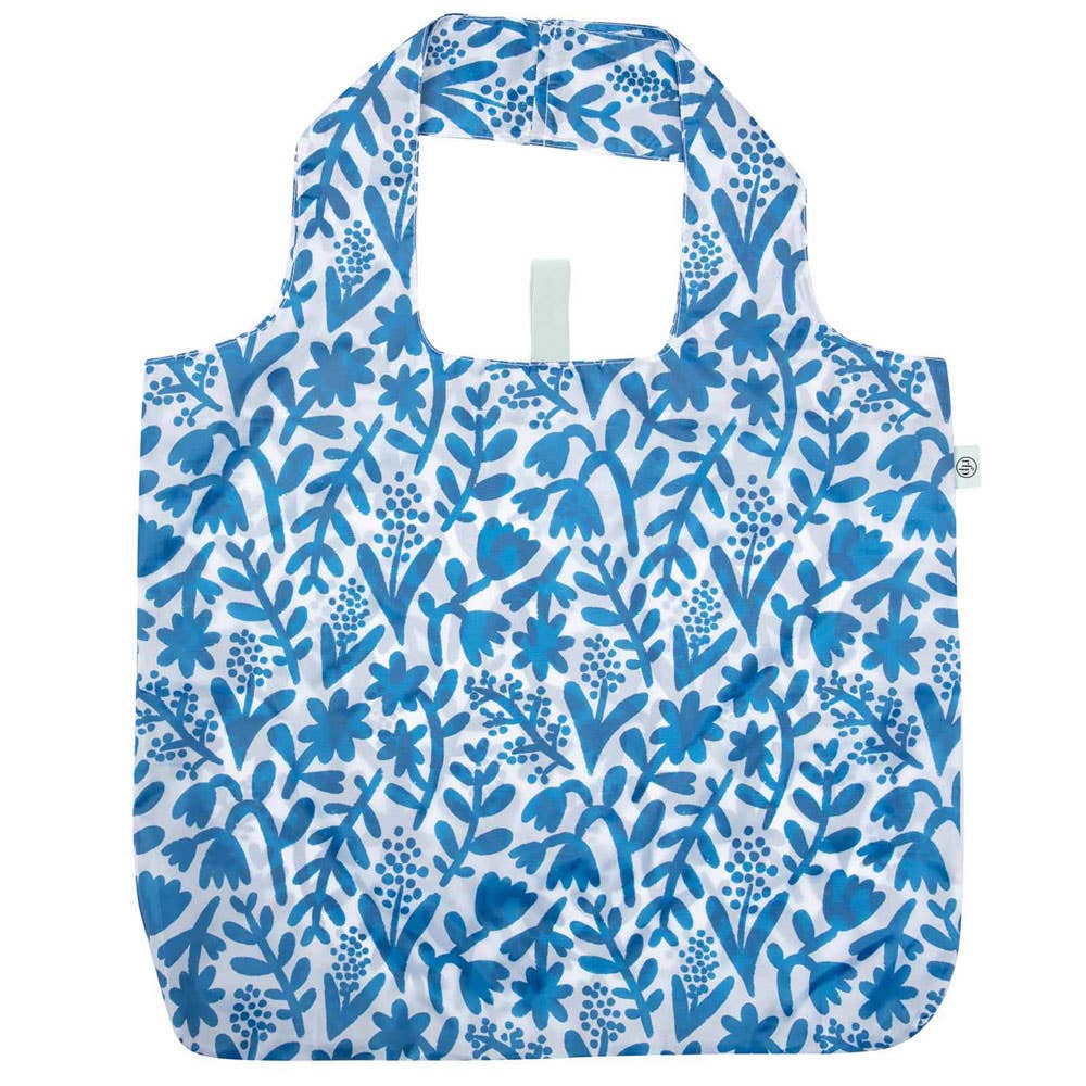 Botanical blu Reusable Shopping Bag