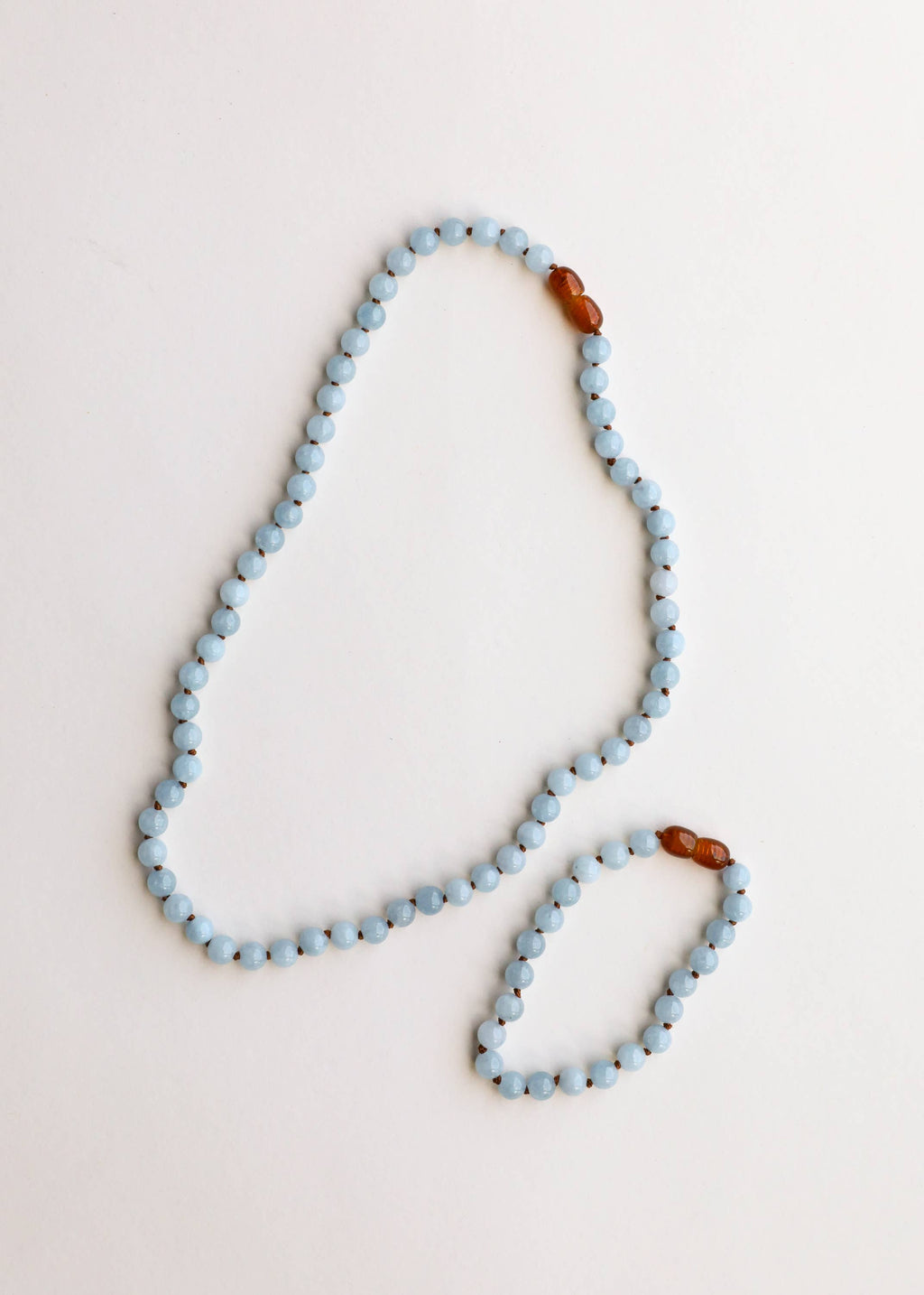 Pure Gemstone + Aquamarine || Necklace: 18" Adult Necklace