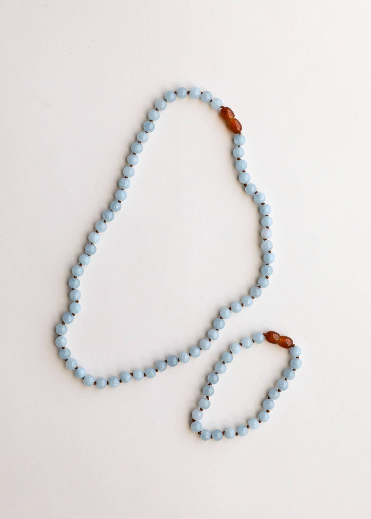Pure Gemstone + Aquamarine || Necklace: 18" Adult Necklace
