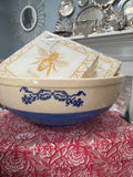 Vintage Universal Pottery Blue and White
