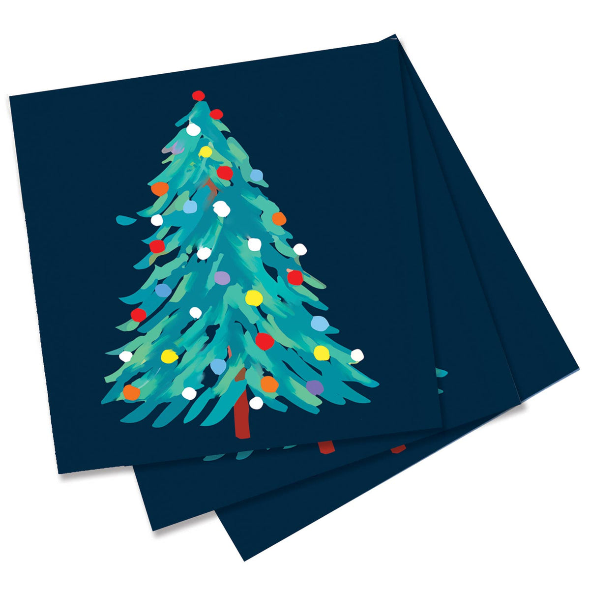 ABSTRACT CHRISTMAS TREE Paper Napkins, Pack of 20