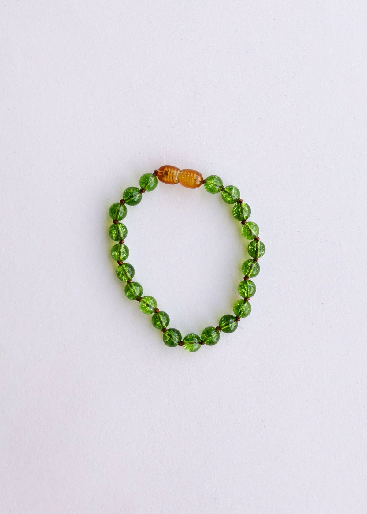 Pure Gemstone + Peridot || Anklet or Bracelet: 7" Adult Bracelet