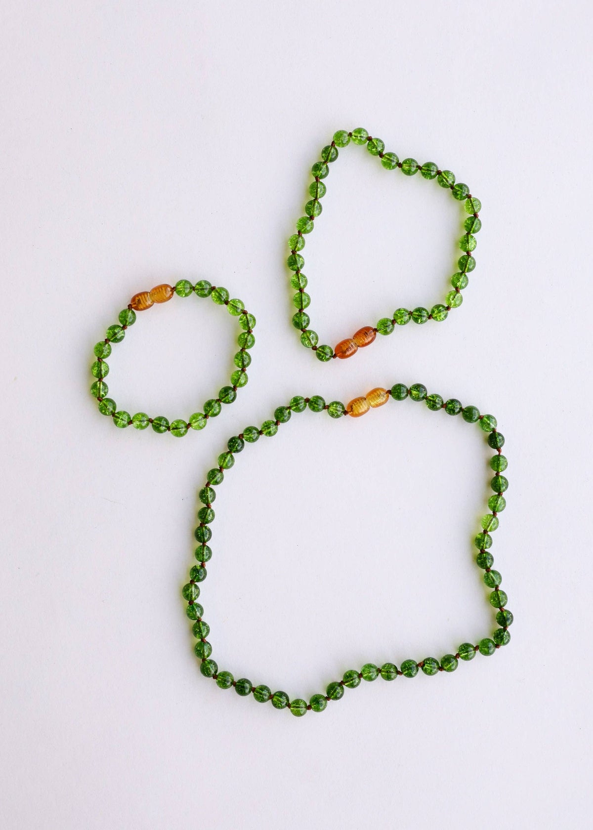 Pure Gemstone + Peridot || Anklet or Bracelet: 7" Adult Bracelet