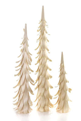 Carved Trees, set of 3