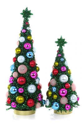 Glitter trees, set of 2