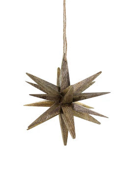 Wooden star ornament, small
