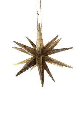Wooden Star ornament, Large