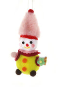 pom pom clown ornament