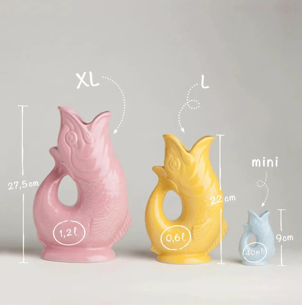 White Gluggle Jug: Mini