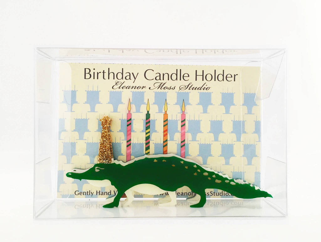 Alligator Birthday Candle Holder