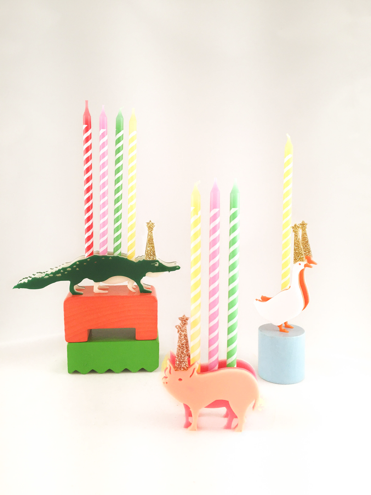 Goose Birthday Candle Holder