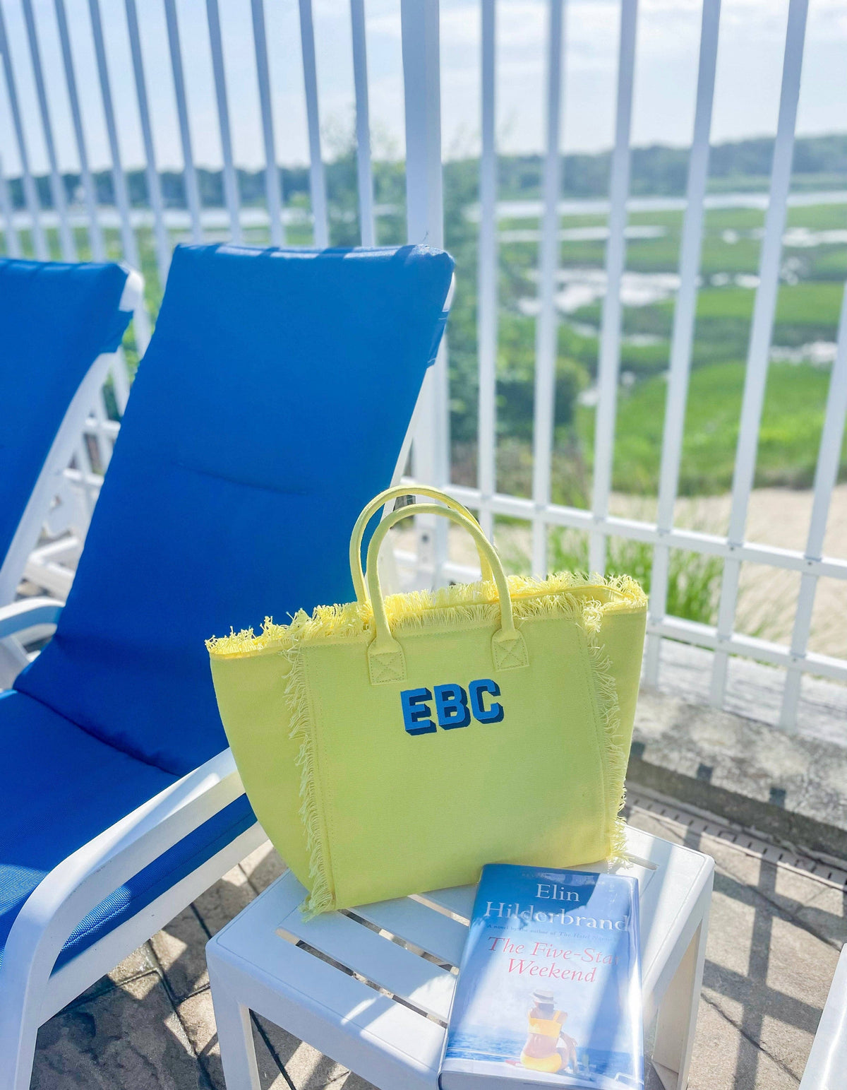 CALYPSO FRINGE TOTE: NO PERSONALIZATION / YELLOW
