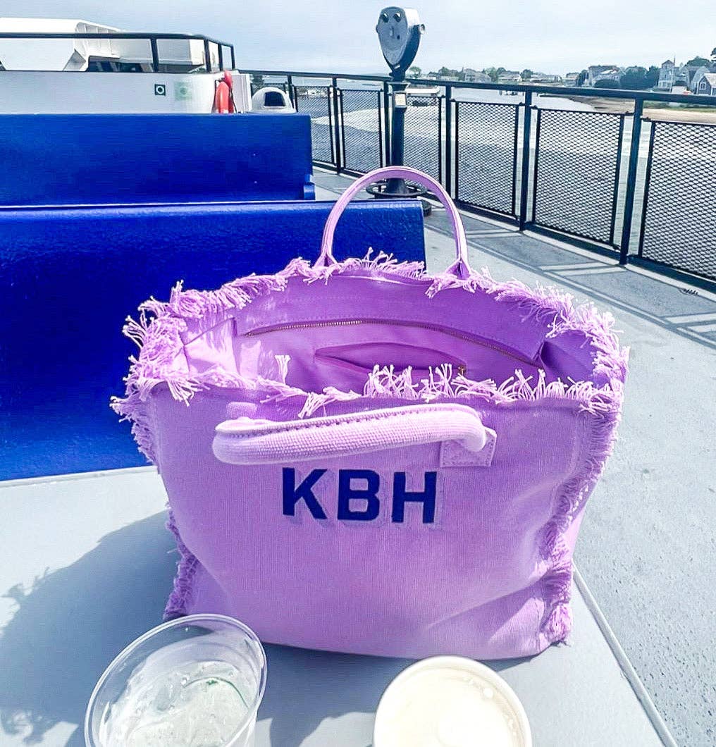 CALYPSO FRINGE TOTE: NO PERSONALIZATION / PINK