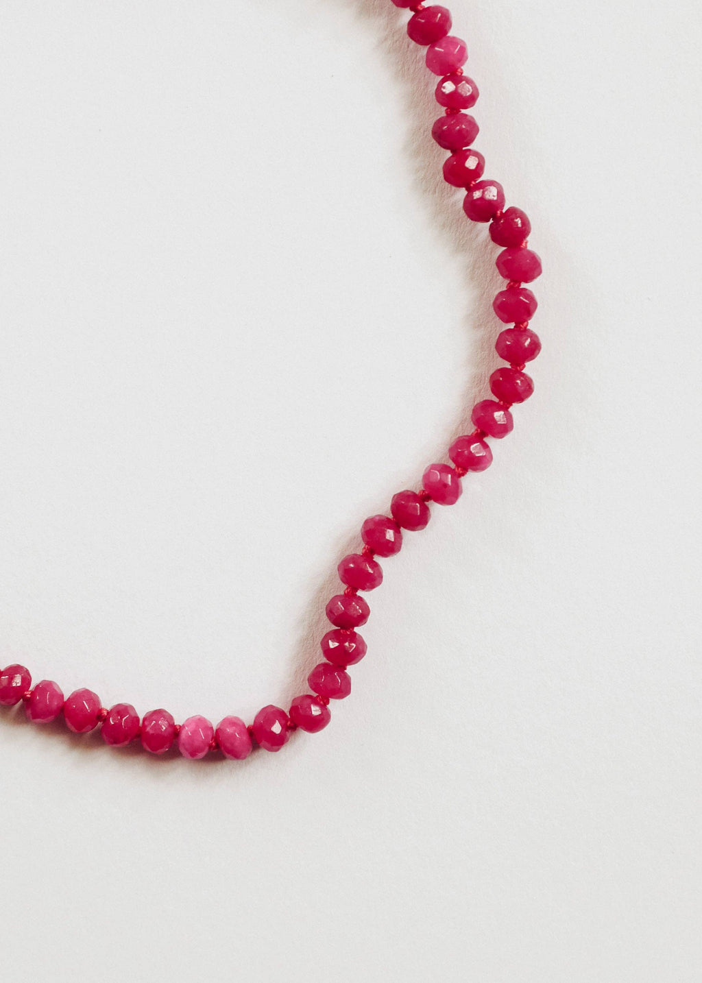 Pink Jade + 14k Gold Filled Toggle Clasp Gemstone Necklace: 16" Necklace