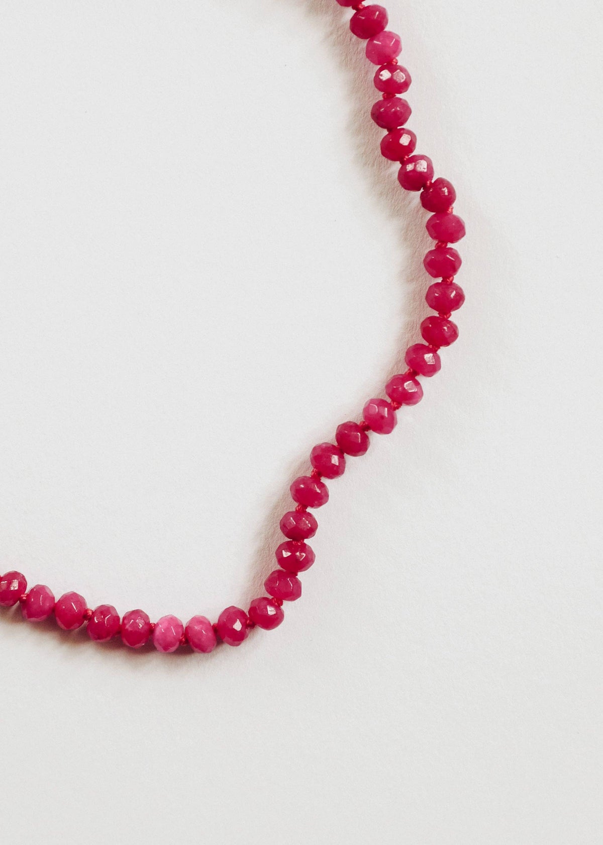 Pink Jade + 14k Gold Filled Toggle Clasp Gemstone Necklace: 16" Necklace