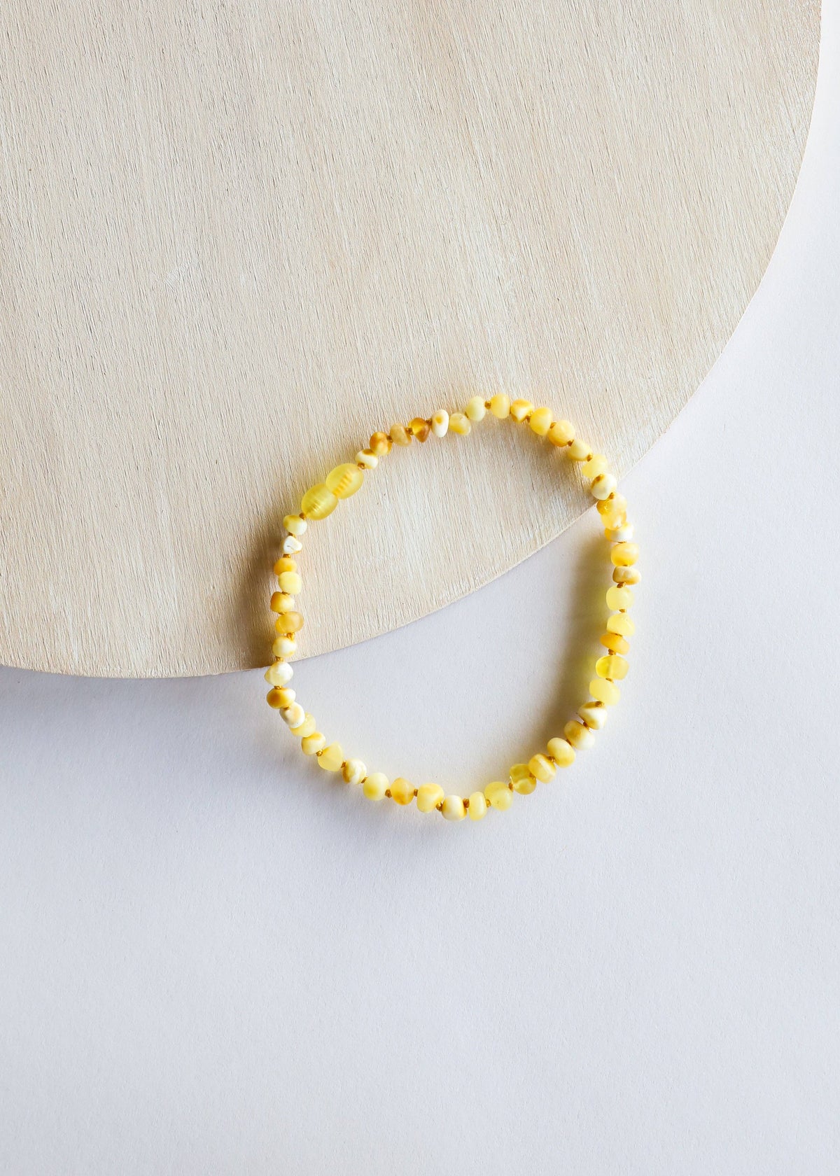 Raw Butterscotch Baltic Sea Amber || Beaded Necklace: 16" Adult Necklace
