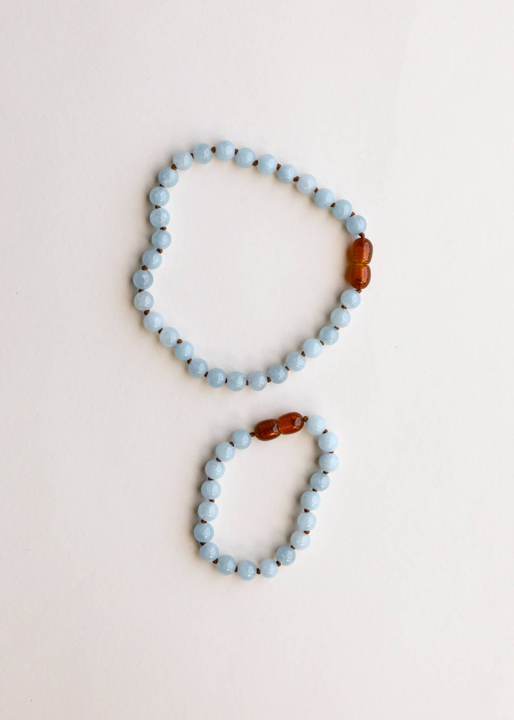Pure Gemstone + Aquamarine || Necklace: 16" Adult Necklace