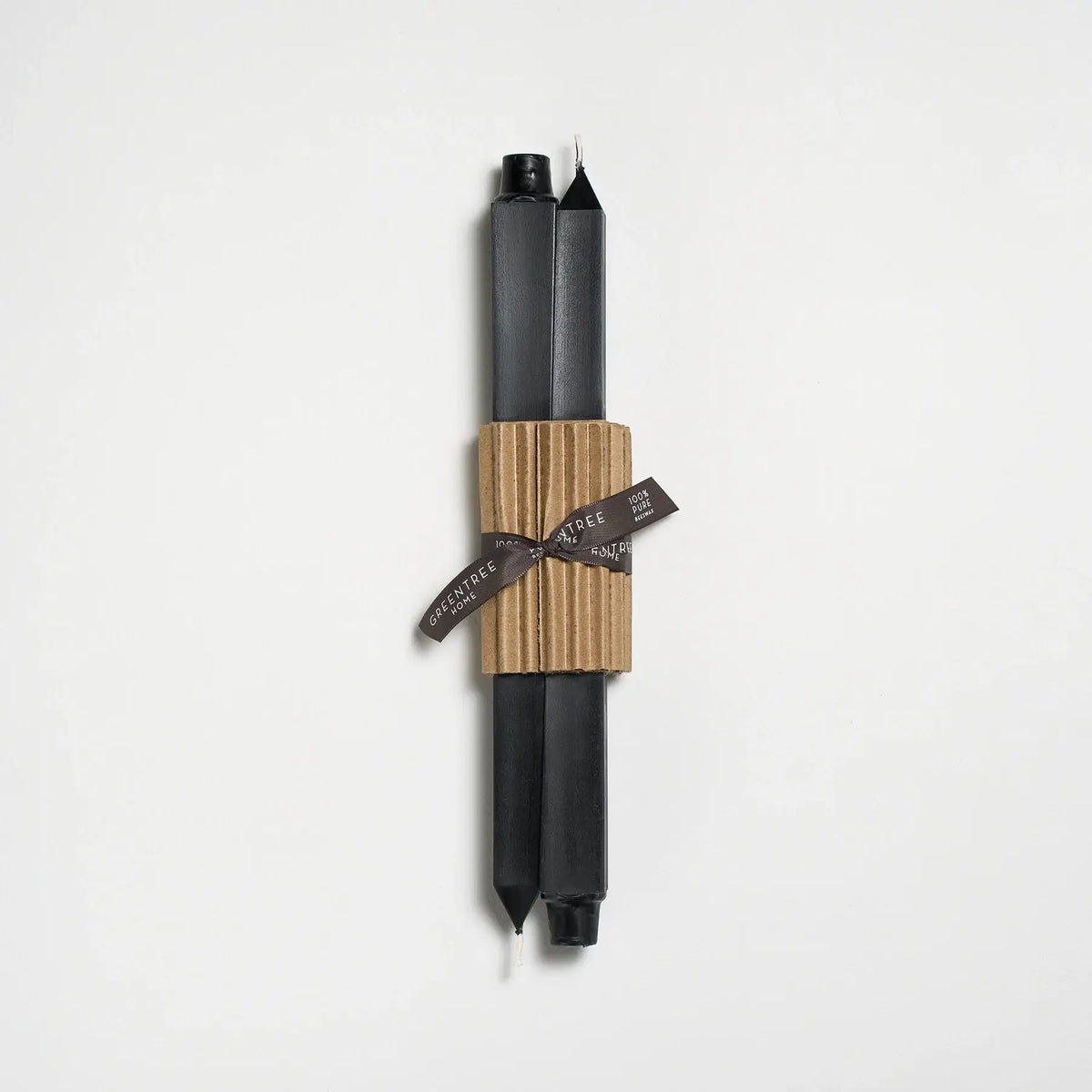 12" Square Taper Handmade Beeswax Candles: Moon dust