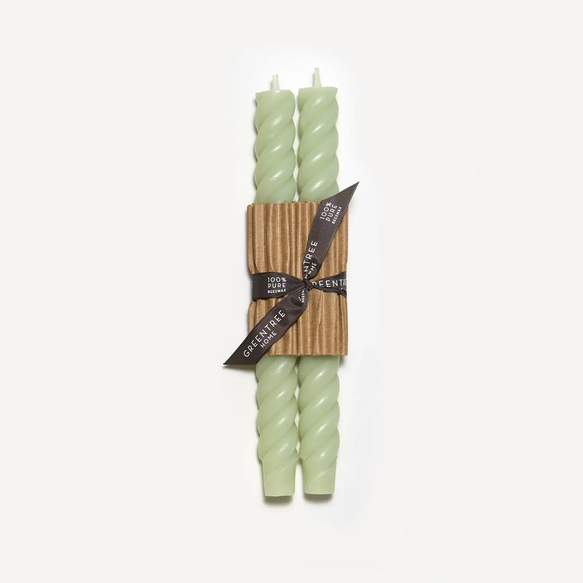 10" Rope Taper Handmade Beeswax Candles: Cobalt
