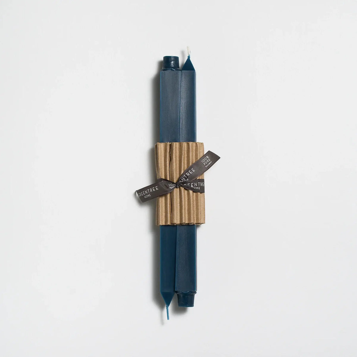 12" Square Taper Handmade Beeswax Candles: Moon dust